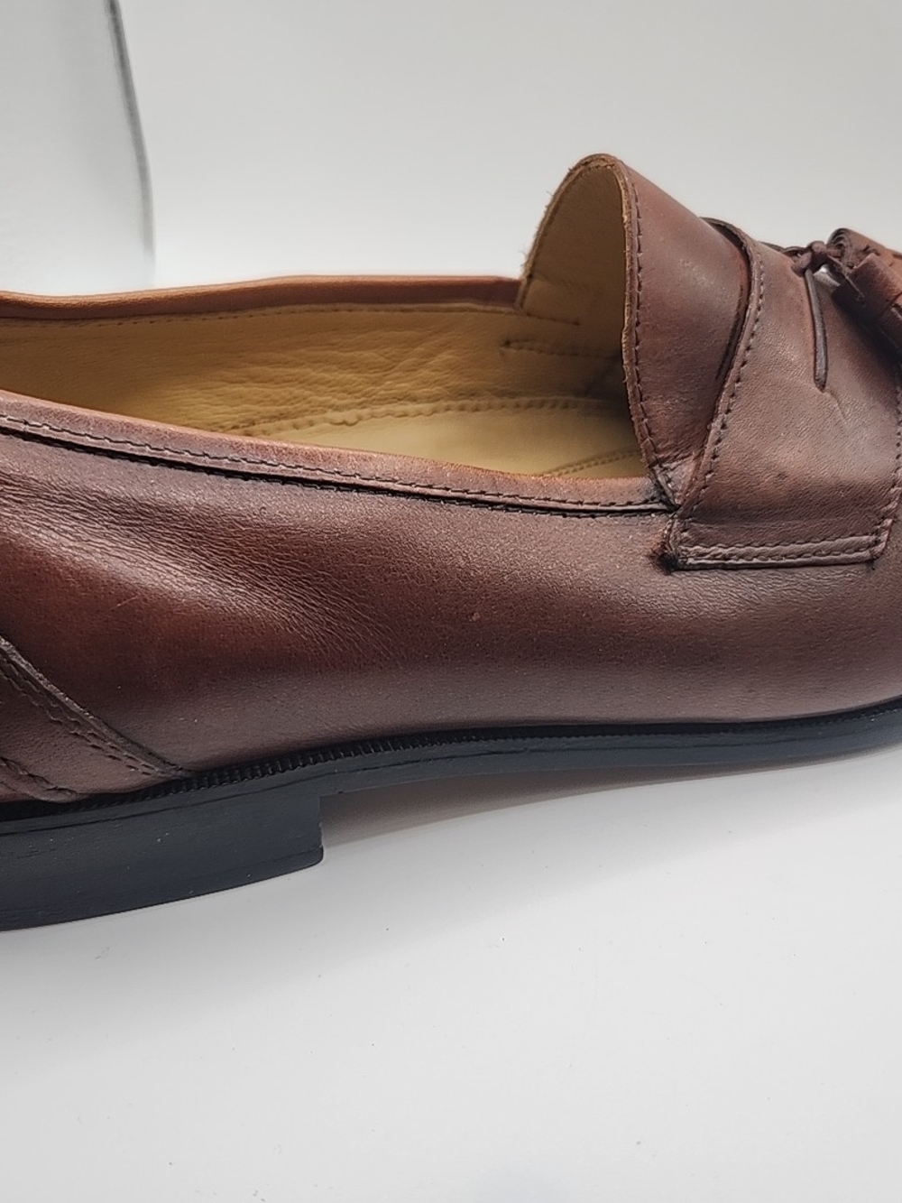 Men's Brown Tassel Loafers 10.5 - Picture 5 of 16